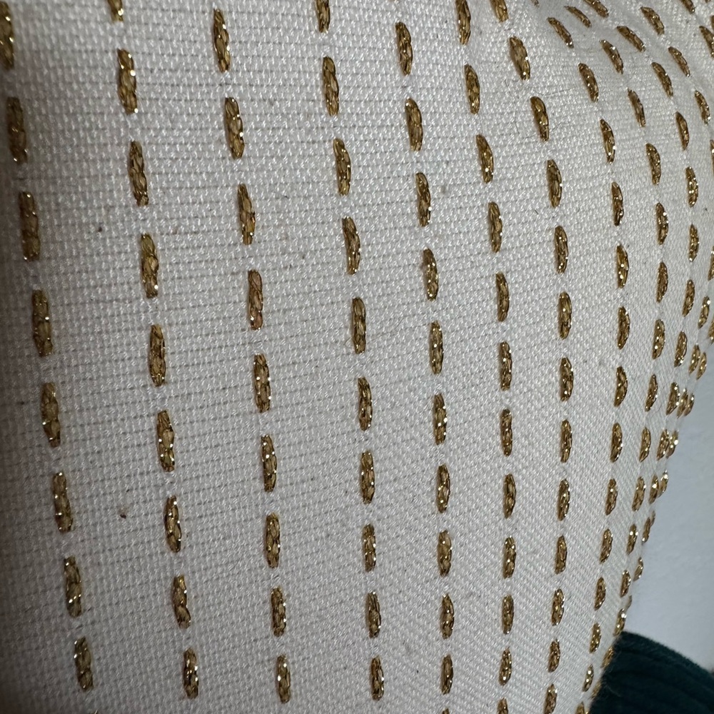 Gold and Cream Crown Pillow - Picture 3 of 3